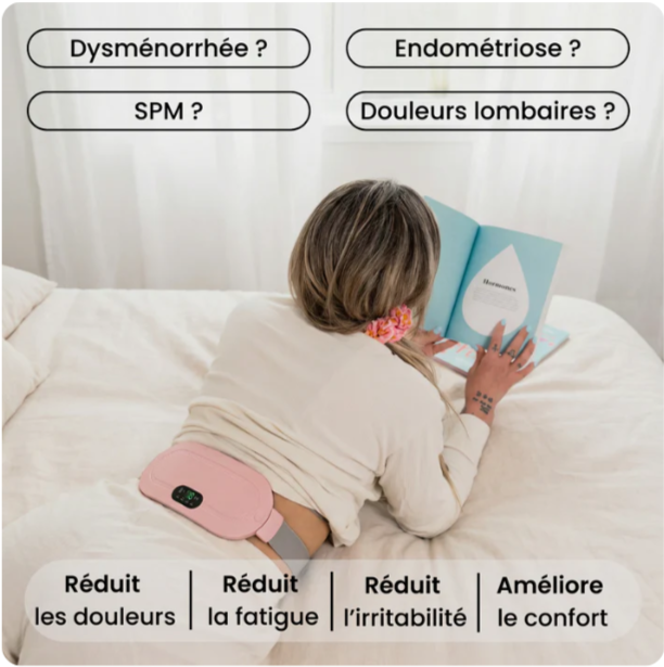 Ceinture chauffante et massante menstruelle