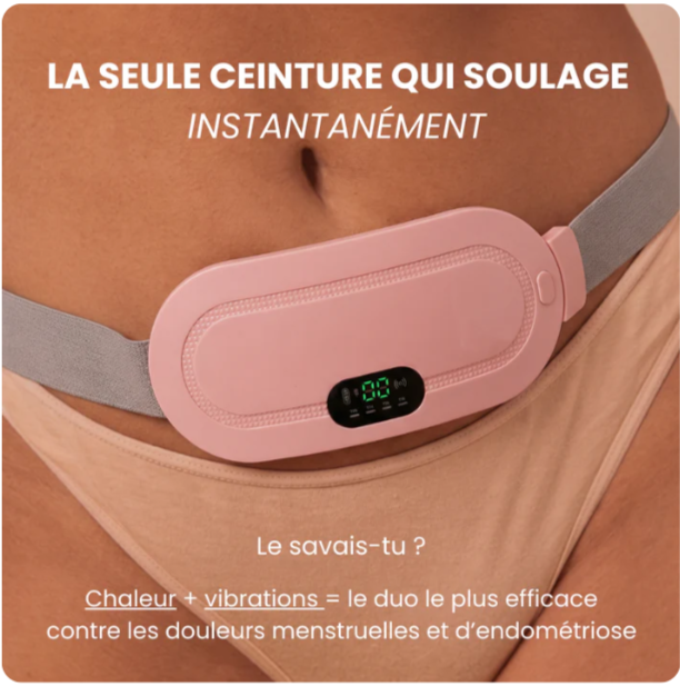 Ceinture chauffante et massante menstruelle